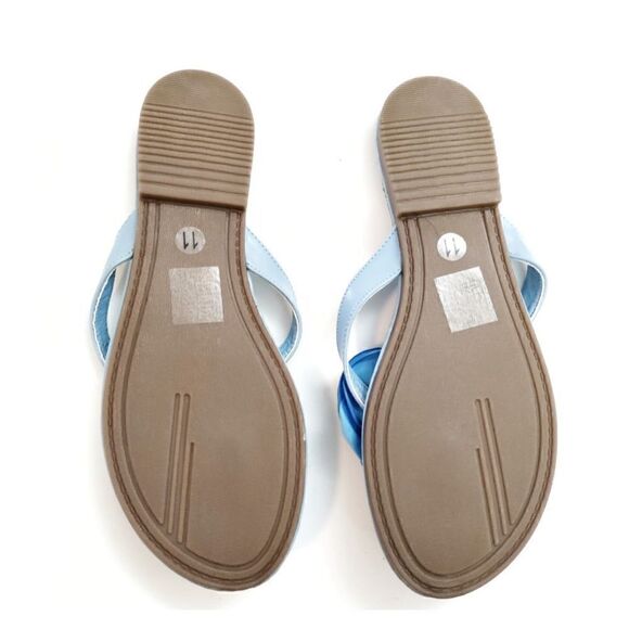 NINETY UNION HAWAII SANDALS BLUE WOMENS SIZE 11 FITS SIZE 10 - Picture 6 of 6